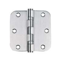 3.5"x3.5"x2.5mm Top quality stainless steel American style round corner door hinge